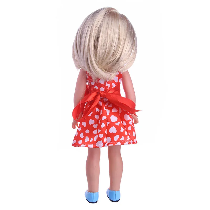 Дешевая Красивая Искусственная кукла Luckdoll платье для 14 5 дюймовой куклы Wellie Wishers и