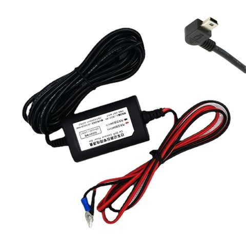 Dash Cam Buck line Video Recorder ACC step-down line 12V/24V to 5V 2A For DVR Camera USB Auto Charging For Parking Monitor