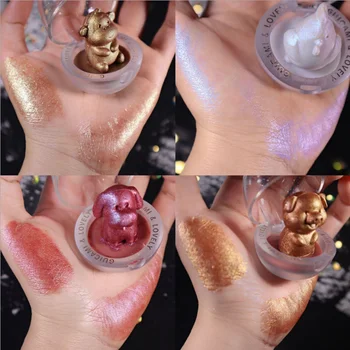 

Zodiac animal stereoscopic animal eye shadow highlight pearl light star magic makeup gift box adorable gift makeup