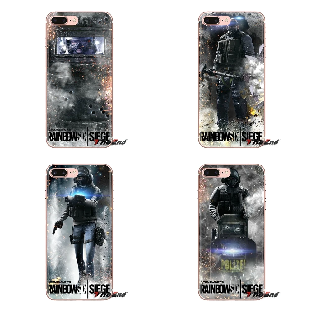 

game rainbow six siege For Huawei G7 G8 P7 P8 P9 P10 P20 P30 Lite Mini Pro P Smart Plus 2017 2018 2019 Transparent TPU Cover Bag