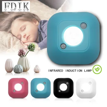 

Infrared Motion Wireless LED Sensor Night Light Wall Emergency Wardrobe Cabinet Night Lamp Atmosphere Mini Ceiling Lights