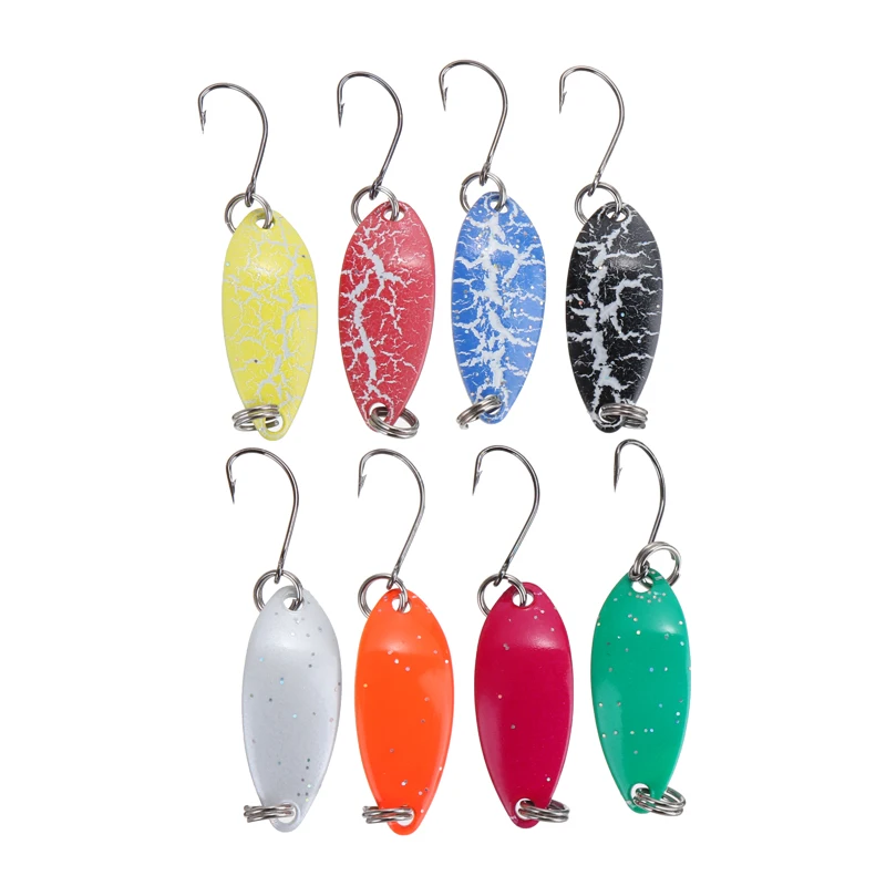 

8Pcs/Set 3.2cm/2g Sequin Spoon Fishing Lures Metal Colorful Hard Baits Fishing Lure Sequins Baits Fishing Tackle