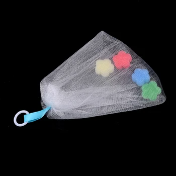 

1PCS Soap Foaming Net Bubble Helper Mesh Cleanser Bath Washing Bathroom Accessories Facial Body Cleansing