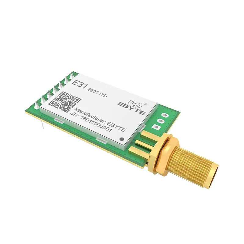 E31 230T17D AX5043 с сильным проникновением UART 230 МГц 50 мВт SMA антенна IoT uhf беспроводной