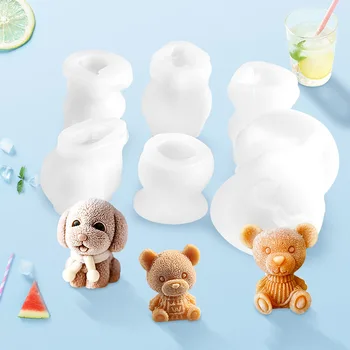 

Celebrity Bear Ice Cubes Silicone Ice Tray Skull Animal Ice Tray Ho