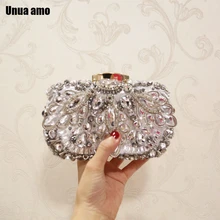 Unua amo Avondtassen, стразы, бисер, Свадебный клатч, vrouwen Portemonnee Handtassen Portefeuilles Avond, клатч