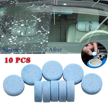 

10PCS/Pack(1PCS=8L Water)Car Solid Wiper Fine Seminoma Wiper Auto Window Cleaning Car Windshield Glass Cleaner Car Accessories