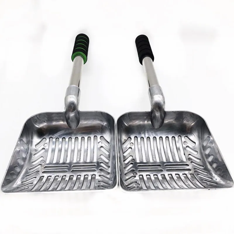 Multifuntional Stainless Steel Cat Litter Scoops Pet Kitty Dog Litter Box Cleaner Shovel With Reinforced Comfort Handle Decor