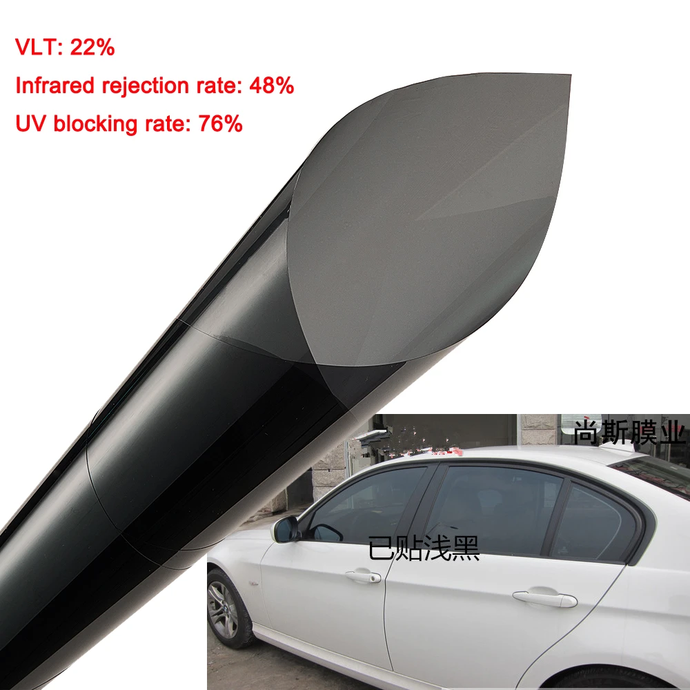 Vlt 22 Black Explosion Proof Window Tint Film Window Foils Solar Protection Car Home Glass Window Tinting Shades 50cm X 3m Window Tint Film Car Window Tint Filmwindow Foil Aliexpress