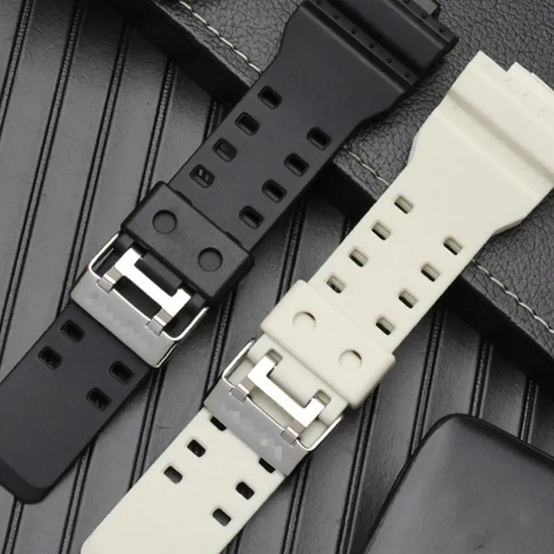 1Set Soft Silicone Rubber Wrist Strap Watch Band Case Protective Shell Cover for Casio G-Shock Smart Watch Accessories