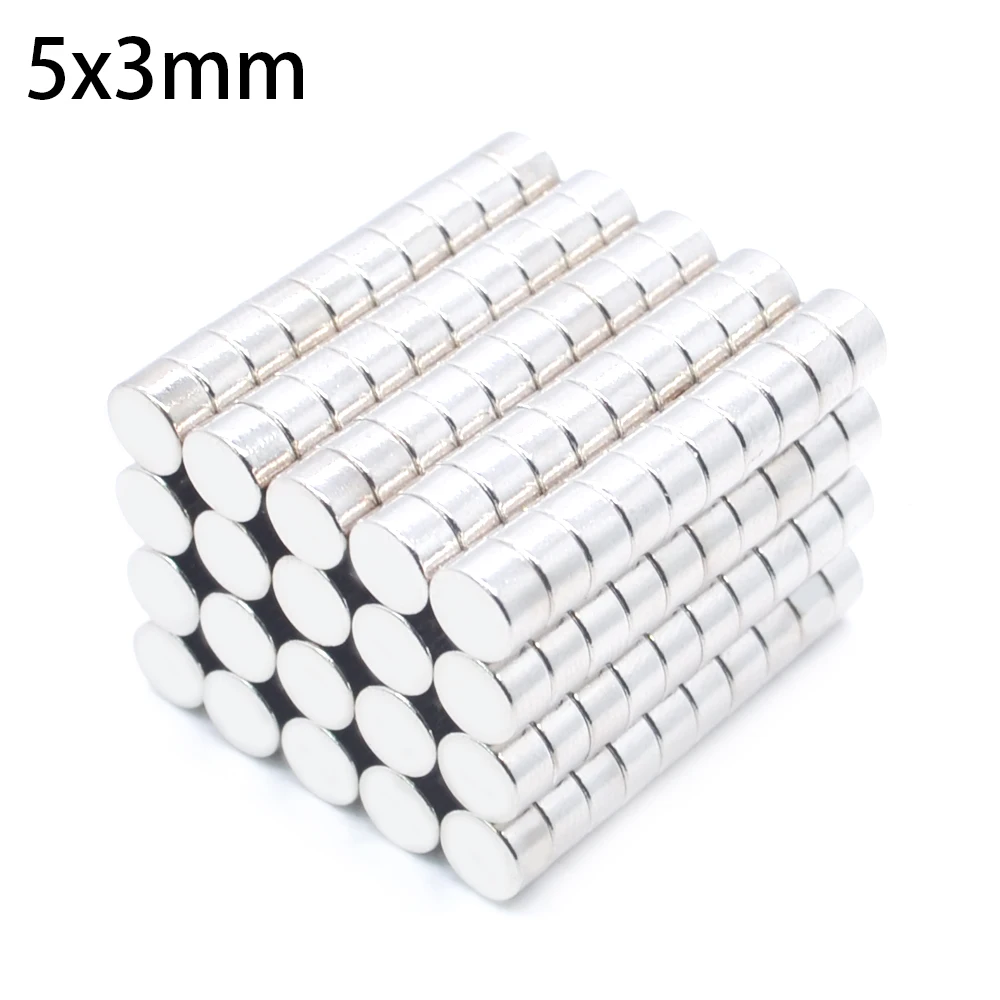 

1000 pieces D5x3 mm powerful magnet disc Professional neodymium magnet rare earth neodymium long-lasting strong magnet N35