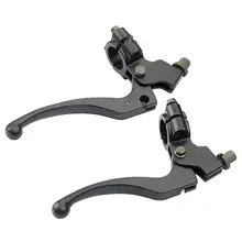 1 пара рычагов Сцепления Мотоцикла из алюминиевого сплава Черный Прочный рычаг сцепления для мотоцикла передний тормоз