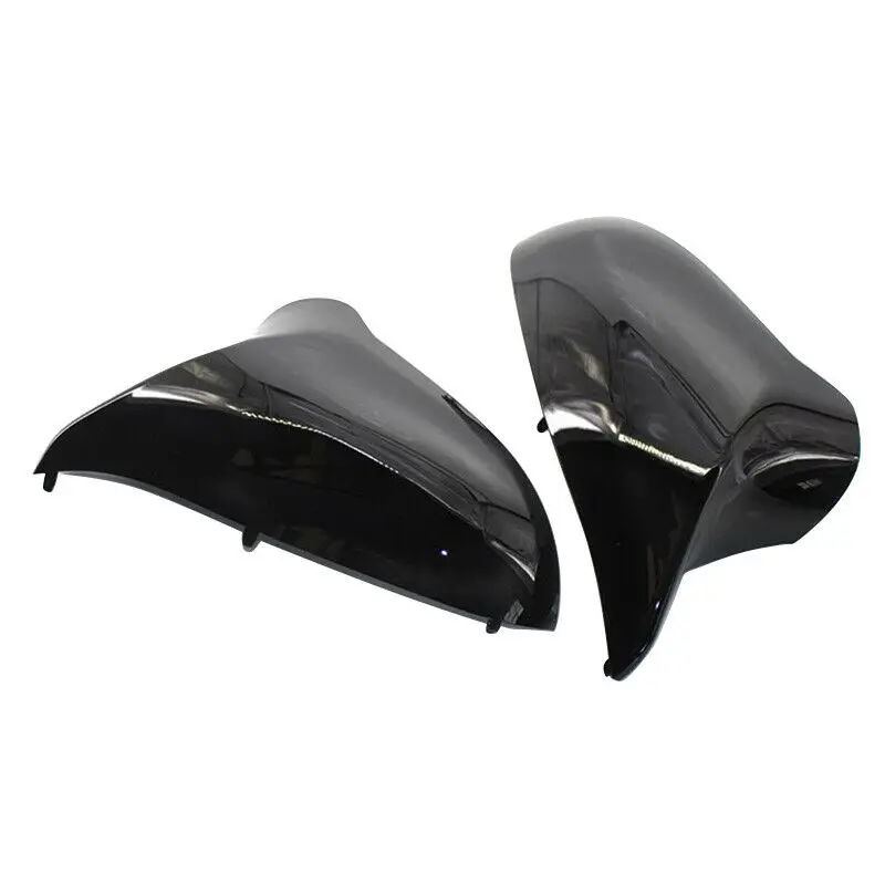 2Pcs Rear View Side Mirror Cover Cap Carbon Fiber/Glossy Black for BMW F80 M3 F82 M4 2015-2020 Side Wing Rearview Mirror Case