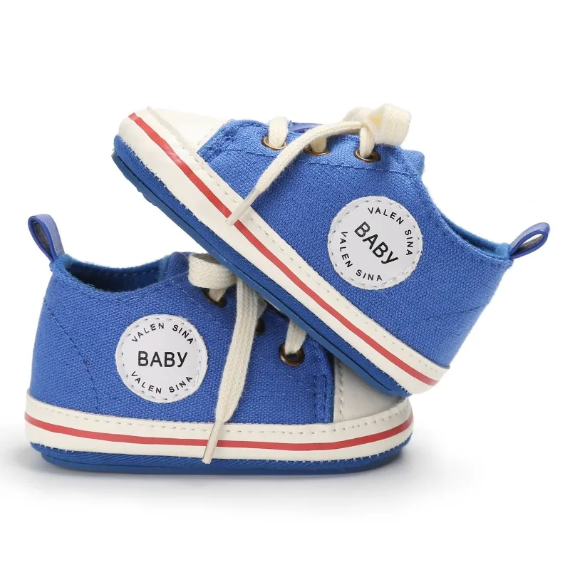 Tennis Baby Shoes Toddler Infant print Canvas first walkers Lace-up Baby Girls Boys Sneakers Prewalkers 0-18M