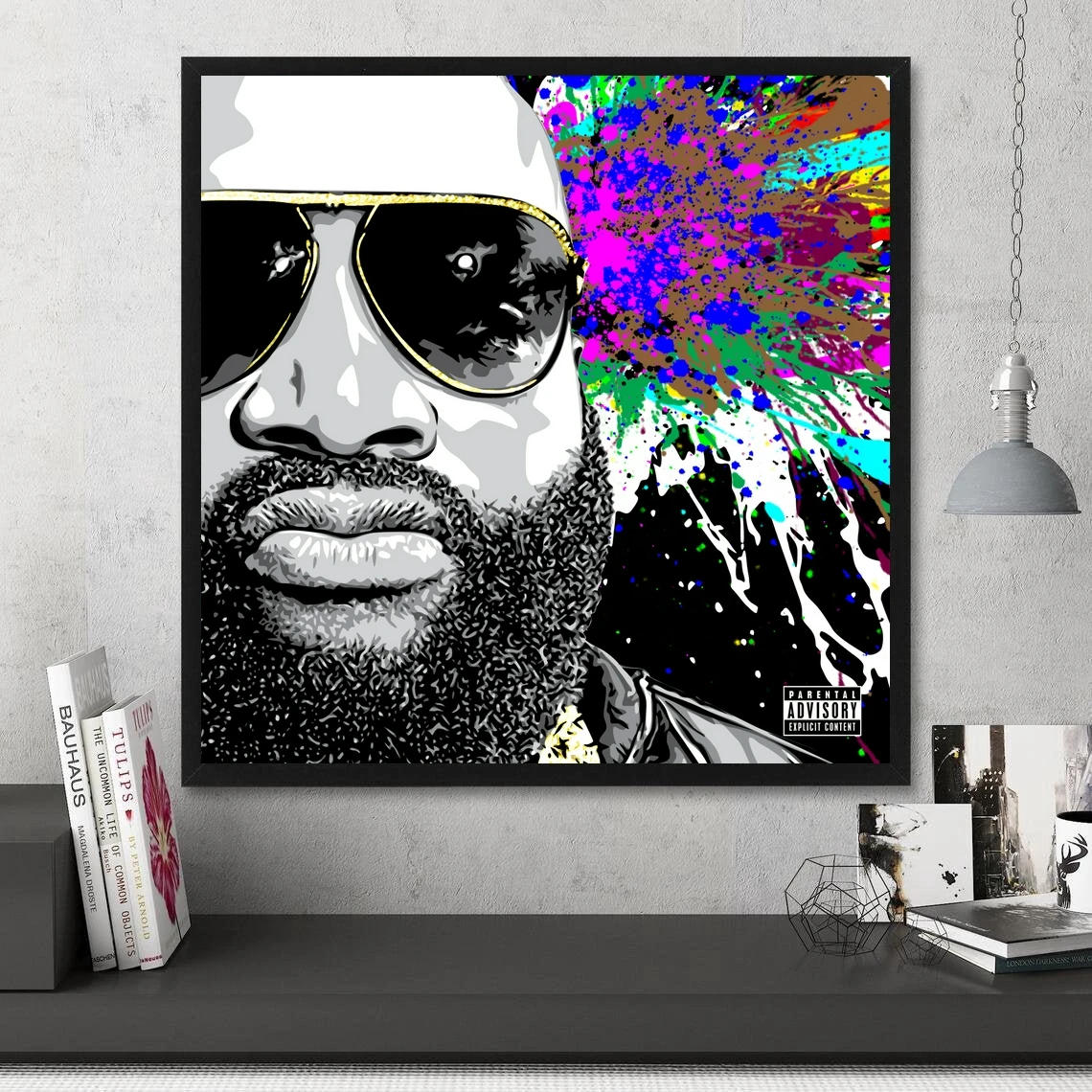 Rick Ross Mastermind Rap Music Album Cover Poster Prints Art Canvas Painting Wall Living Room Home Decor (No Frame)