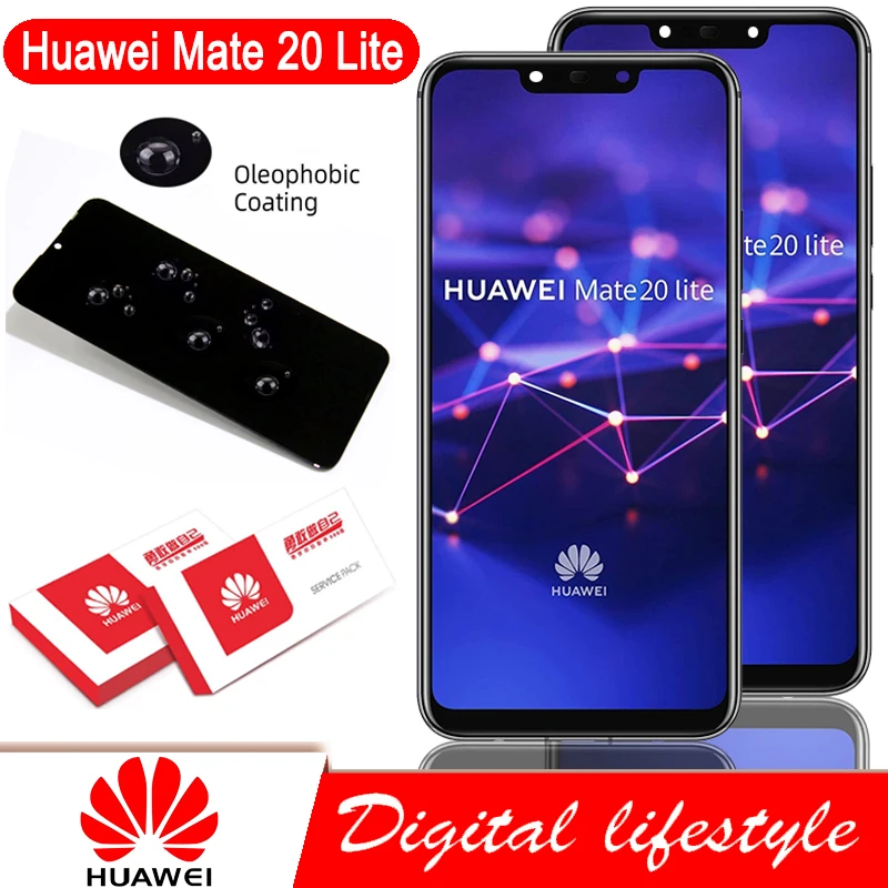 Оригинальный дисплей 6 3 дюйма с рамкой для замены Huawei Mate 20 Lite ЖК сенсорным экраном