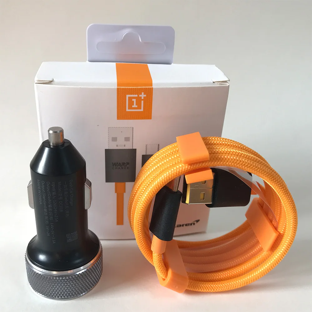 Car Charger x Cable Оригинальное автомобильное зарядное устройство Oneplus Dash 7 6 6T 5t 5 3t 3 one plus смартфон QC 3,0 Быстрая зарядка кабель usb 3,1 type C - Тип штекера: Car Charger x Cable