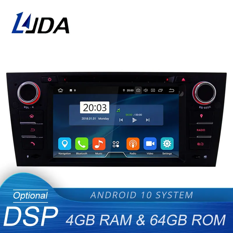 LJDA Android 10 0 автомобильный DVD-плеер для BMW 3 серии 318i 320i 325i E90 1 Din радиоприемник
