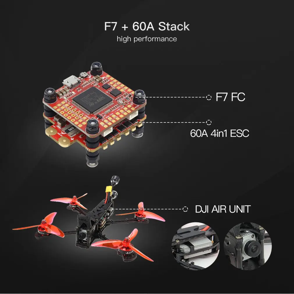 HGLRC 5 дюймов 4S 6S V2 F7 двойной управление полетом 60A 4в1 ESC 2306 двигатель FPV гоночный Дрон BNF PNP самолет многовинтовая модель