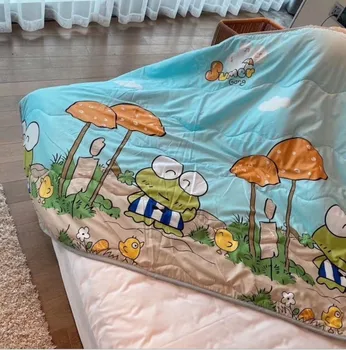 

Dinosaur Cartoon Summer Quilt Frog Giraffe Bear Rabbit Car Blanket Crib Bed Cover Child Baby Girl Boys Duvet Soft Thin Comforter