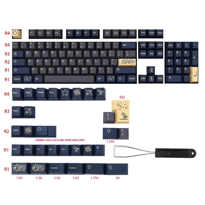 GMK Stargaze キーキャップ（Base + Novelties） GMK Stargaze Base+Novelties 【公式通販】