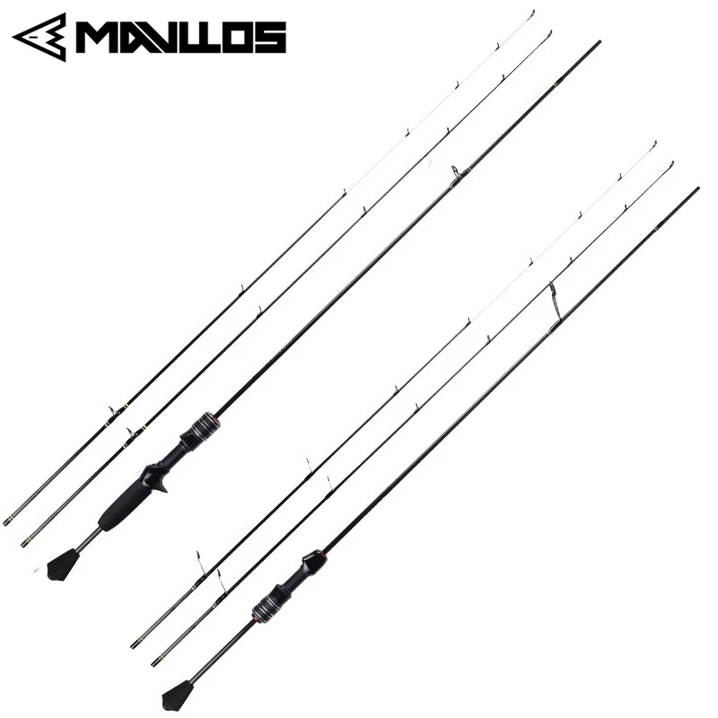 

Mavllos DELICACY 2 Tips UL/L Power Casting Spinning Winter Fishing Rod Ultralight Carbon Fiber L.W 0.6-8g Fishing Rod Pole Pesca