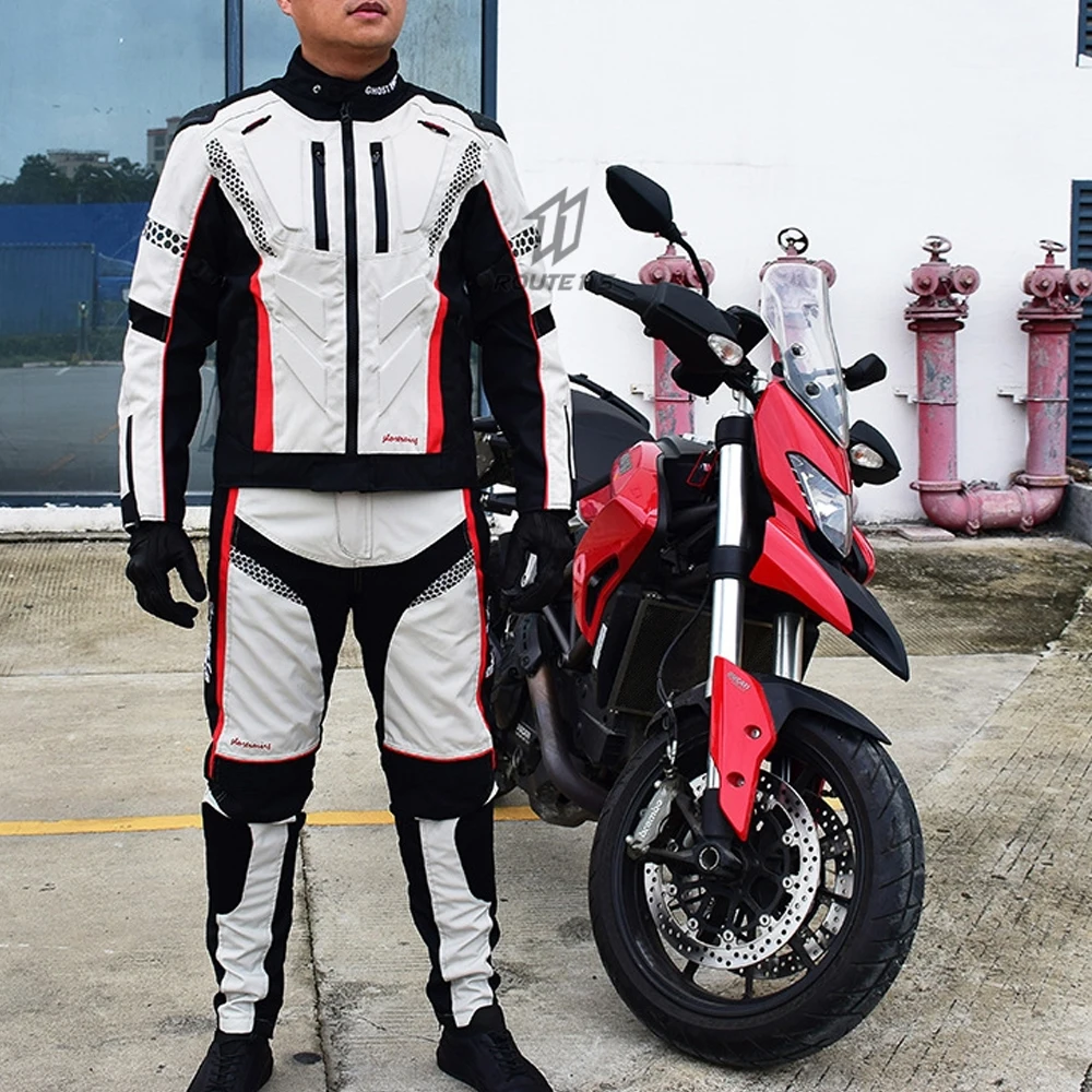 Motorcycle Jacket Motorcycle Clothing GHOST RACING Motorcycle Jacket Protective Gear Motorbike Riding Waterproof windproof Moto Suits