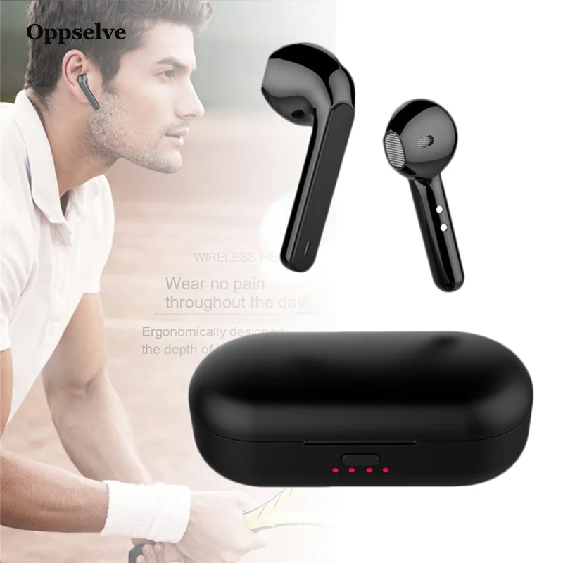 Oppselve TWS Bluetooth Earphones True Wireless Stereo Earbuds In Ear for iPhone 11 Pro Max XS XR X 8 Huawei P30 20 Pro Headsets
