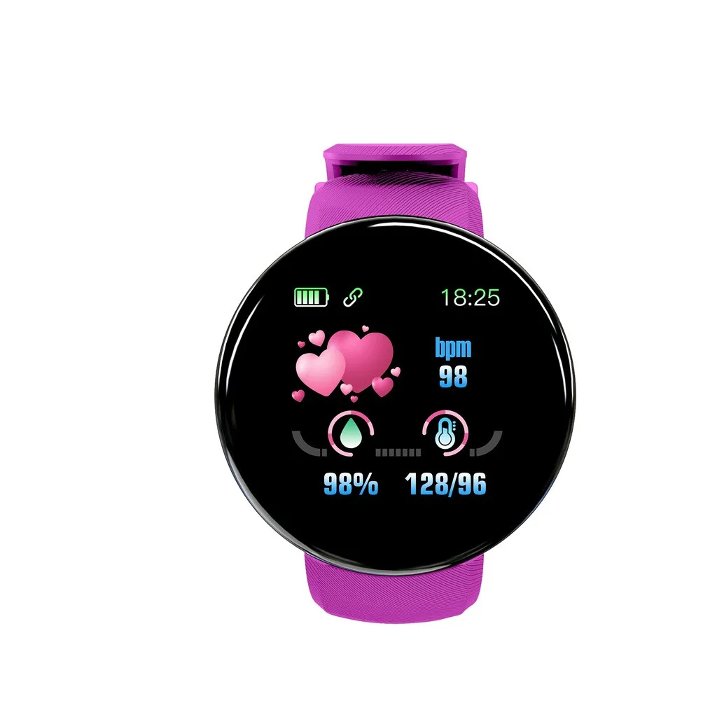 Bluetooth Смарт-часы мужские кровяное давление круглые умные часы женские часы водонепроницаемый спортивный трекер Whatsapp