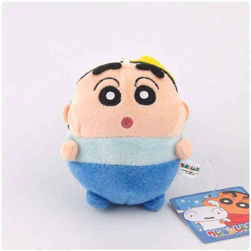 Crayon Shin-Chan Плюшевые игрушки Аниме Мультфильм Crayon Shinchan белая собака свинья плюшевый динозавр куклы брелоки для сумки брелок 8 см 10 шт
