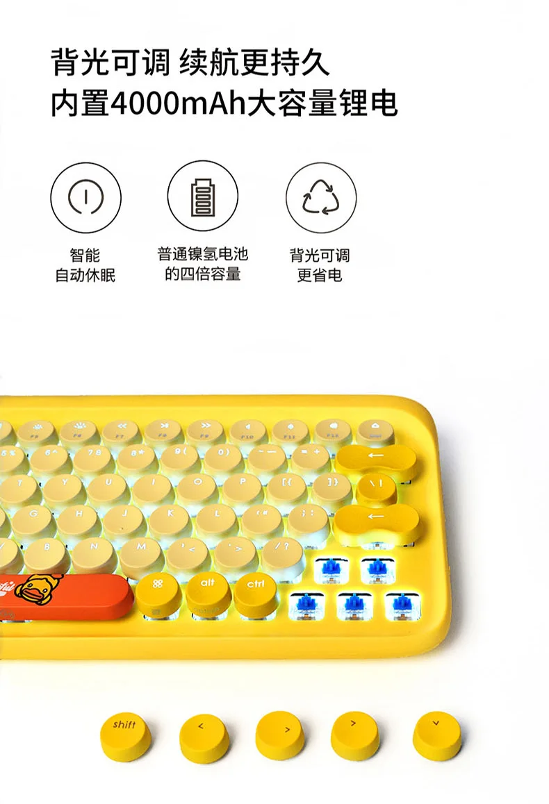 Portátil sem Fio Lofree Lofei Urso Bloom Computador Bluetooth Ipad Teclado Mecânico Eixo Verde Cheap Controladores solares