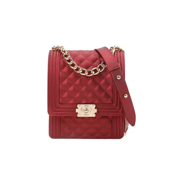 

2020 new women's shoulder bag rainbow vertical rhombus fashion trend messenger bag ladies