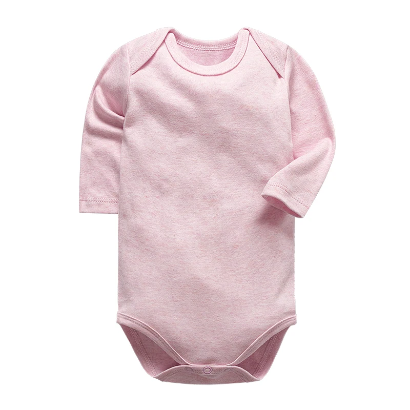 Baby Bodysuit Spring Autumn Baby girls Boys Bodysuit 100% Cotton Body Long Sleeve solid Rompers 0-24Mothes Baby Clothes