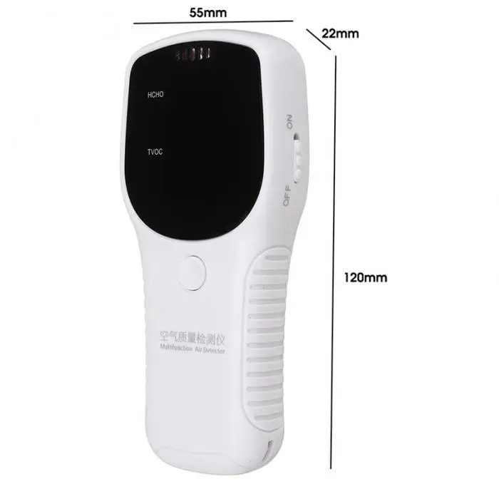 Портативный воздуха детектор HCHO TVOC PM2.5 PM10 детектор формальдегида ЖК-дисплей Дисплей приспособление для домашнего воздушного монитор наблюдения за качеством мульти газоанализатор