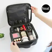 Портативный Дорожный Чехол для макияжа большой емкости Водонепроницаемый косметический Органайзер Хранение кистей для макияжа чехол на молнии сумка для инструмента