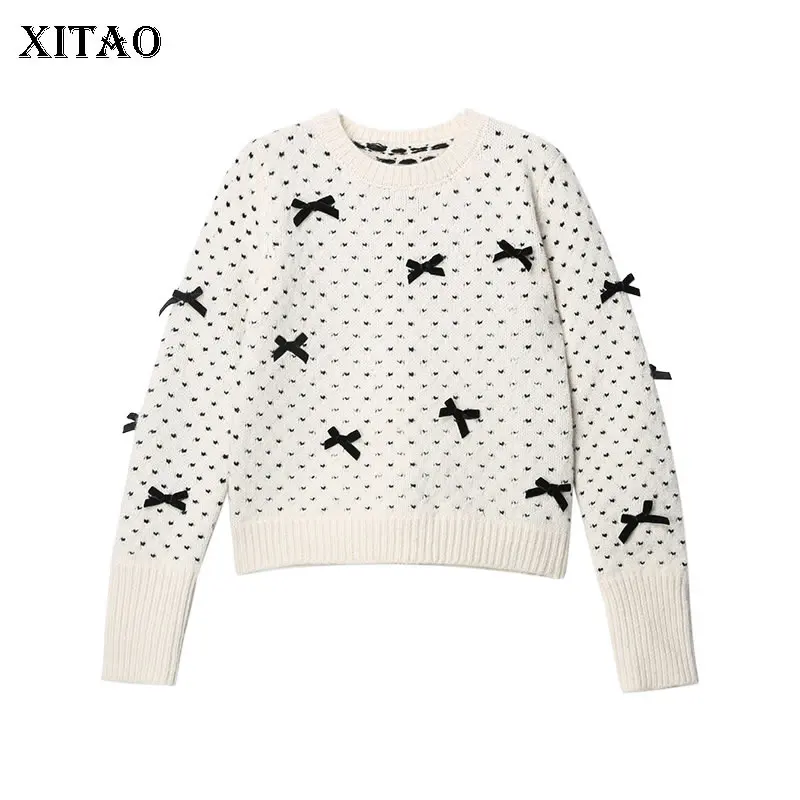

XITAO Knitted Women Sweater Fashion New 2020 Spring Small Fresh Pullover Full Sleeve Minority Goddess Fan Casual Sweater DMY2680