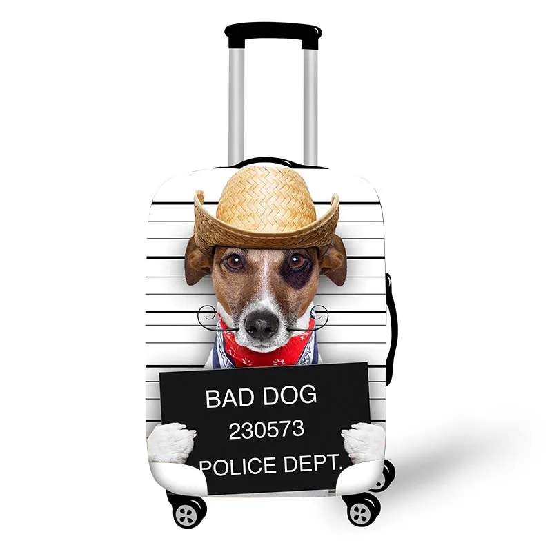Креативный 3D чехол для багажа с животными собаками, защитный чехол, ВОДОНЕПРОНИЦАЕМЫЙ ПЛОТНЫЙ ЭЛАСТИЧНЫЙ чехол для чемодана для 18-32 дюймов, аксессуары для путешествий - Цвет: 7