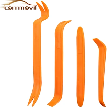 

4PCS Car Radio Removal Tool Auto Door Clip Panel Removal Special Tools For Cars Audio Video Dashboard Dismantle Kits Pry Tool