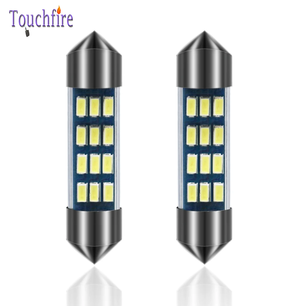 100 шт. гирлянда C5W C10W 31/36/39/41 мм 3014SMD светодиодная лампочка в автомобиль для чтения укрыты внутренной сводной номерного знака светильник лампы для передних автомобильных 12В оптом