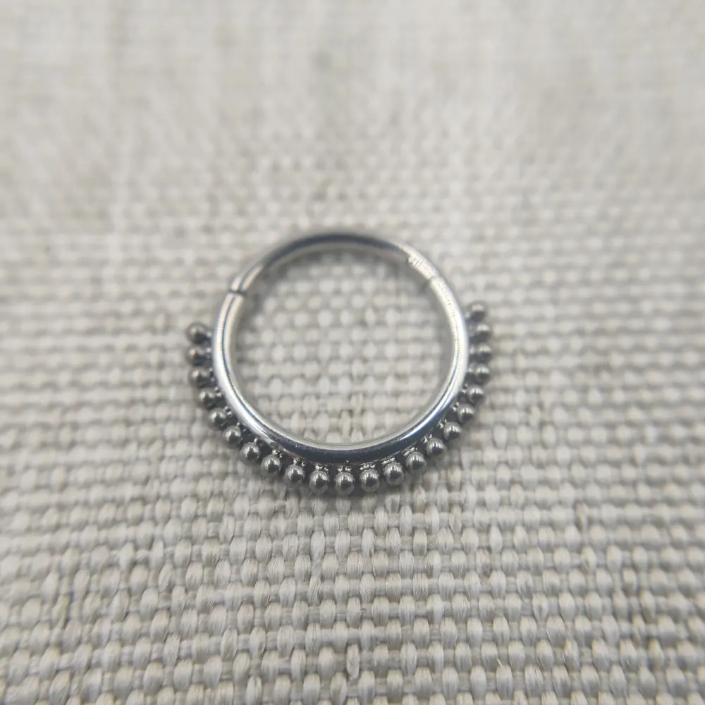 

1PCS 16G Implant Grade Titanium ASTM F136 Hinged Segment Ring For Septum Helix Cartilage Daith Conch Piercing Jewelry