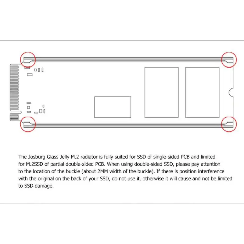 Jonsbo M.2-2 красочное освещение M.2 2280 радиатор SSD вентилятор контактный охлаждающий коврик