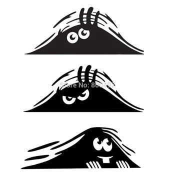 

Newest Car Styling Dune Sand Monster Peeping Peering Car Sticker Decal for Toyota Peugeot Fiesta Opel Chevrolet VW Kia Ford Lada