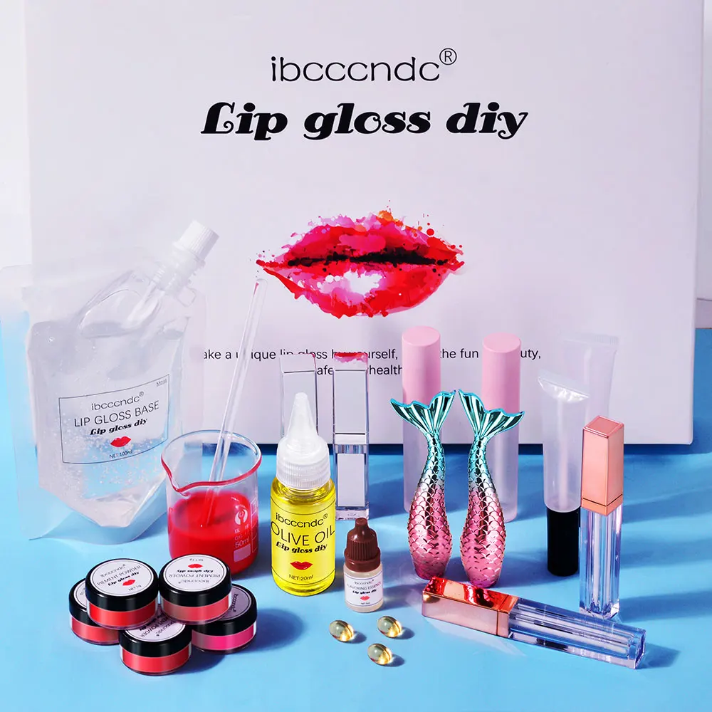

Diy Lip Gloss Making Kit Long Lasting Moisturizing Lip Gloss Base Lip Glaze Tube Safe Handmade Cosmetic Makeup Tools Set