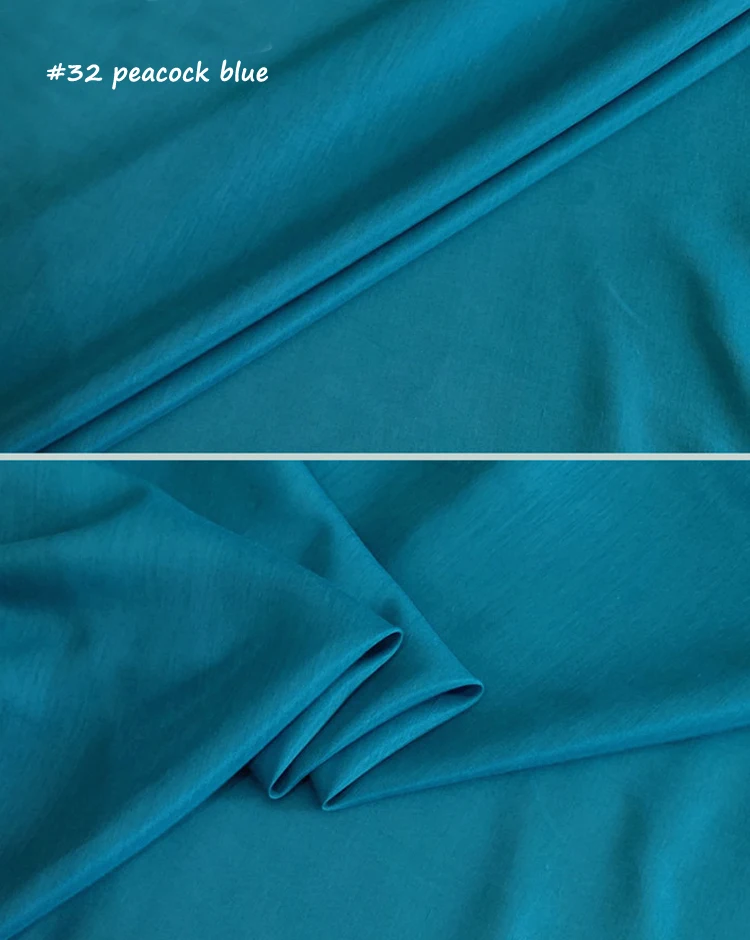 Luxurious Pure White Silk-Cotton Fabric for Dress Linings - Lightweight & Soft