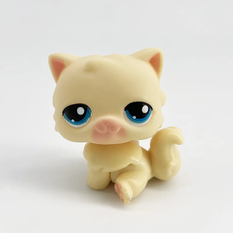 LPS игрушки для домашних животных оригинальный персидский желтый кот милый
