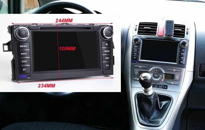 Восьмиядерный мультимедийный Android 10,0 автомобильный DVD gps плеер для Toyota AURIS wifi 4 ГБ ОЗУ+ 64 Гб ПЗУ DSP USB радио Navi BT DAB+ TPMS карта