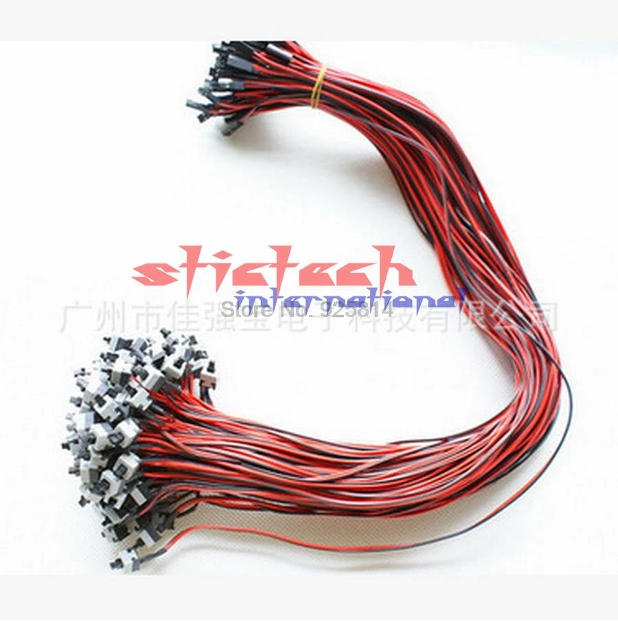 by dhl or ems 500pcs Host Motherboard Power Cable Adapter Replacement ON/OFF Switch Reset SW Connector HDD LED 2 | Компьютеры и офис