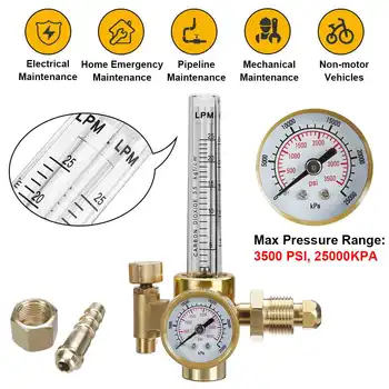 

0-15Mpa Argon Pressure Reducer CO2 Gas MIG TIG Welding Flow Meter Regulator Pressure Control Gauge Gas Flowmeter Manual