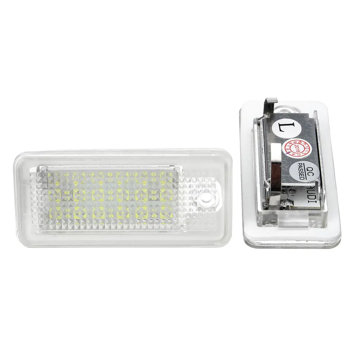 2X ошибок 18 SMD автомобиля светодиодный номерной знак светильник для Audi A4 A3 A6 C6 A8 B6 B7 S4 S3 S8 Q7 RS4 RS6 Q7