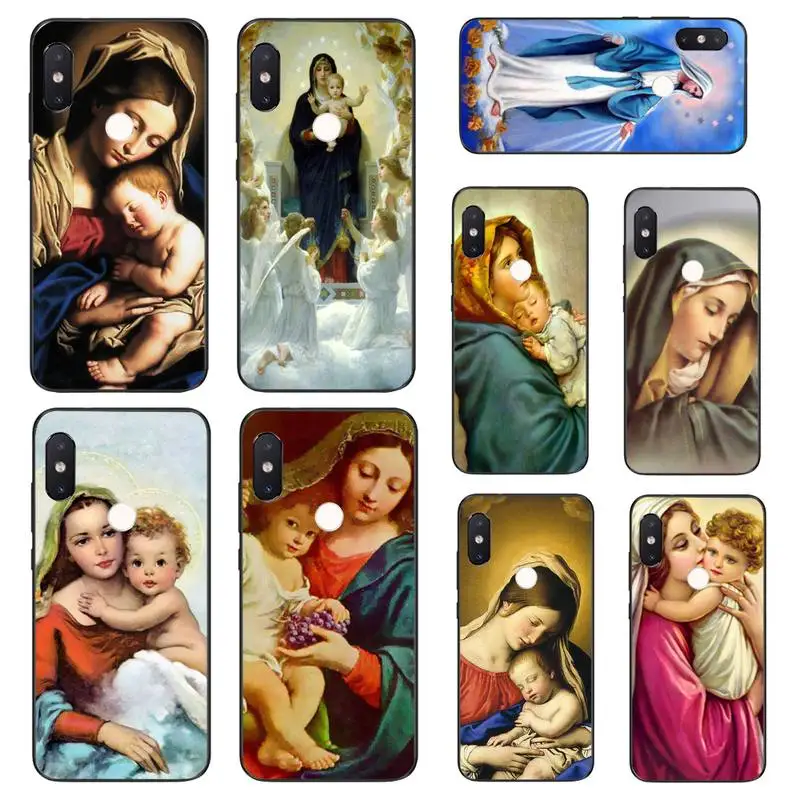HTXian Virgin Mary Christian Christmas мягкий чехол для телефона Xiaomi Mi8 9 10 9T 5 6 A1 A2Lite 9SE 8SE Mi8lite Mix2 Max3 F1